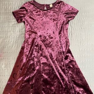 Velvet Maroon Girls Dress Size 10